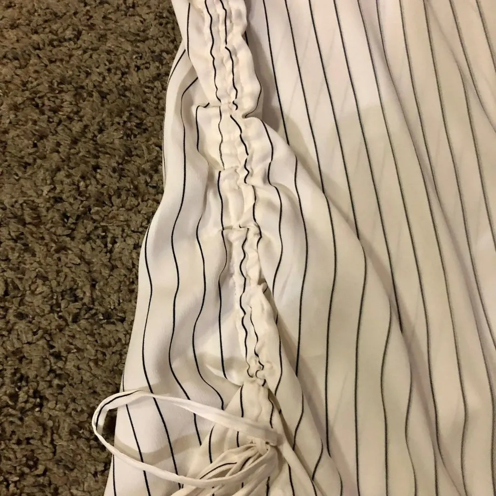 Ann Taylor Blouse Womens ST Tall New Striped Sleeveless - Image 8