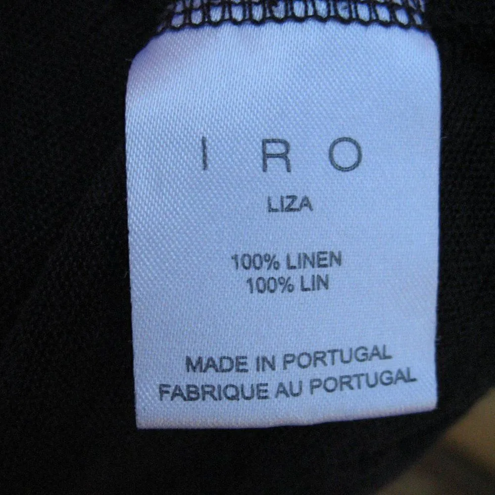 IRO Marvina Blue Linen Distressed Pullover Knit Top - Image 10