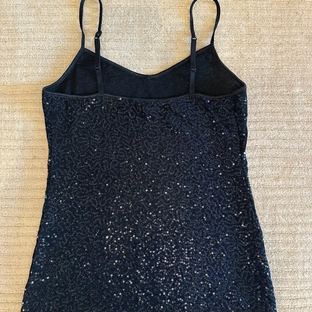 Express Dark Blue sequin Tank Top Size XS - Image 8