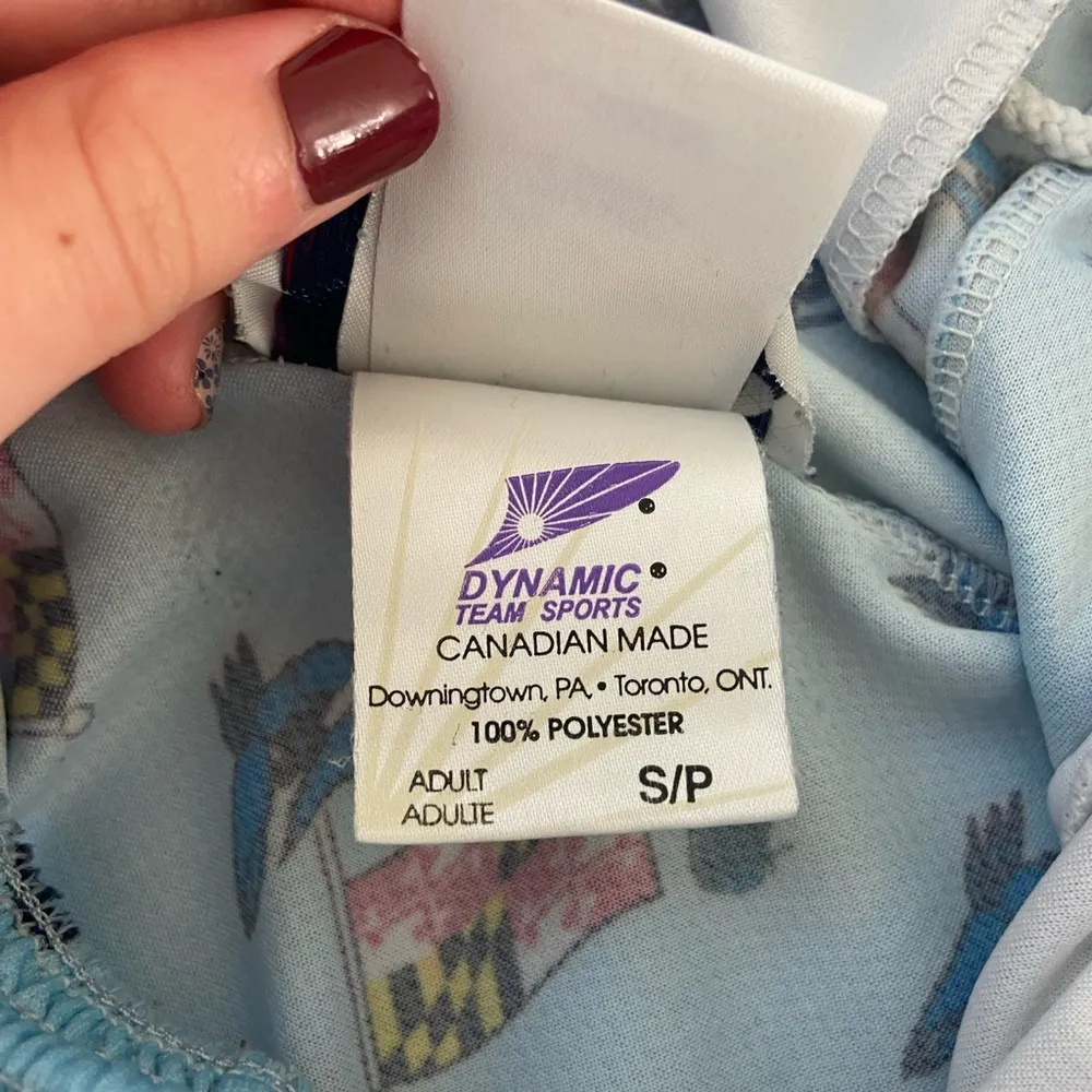 LAX WORLD women’s blue crab lacrosse elastic waist stretch athletic shorts small - Image 6