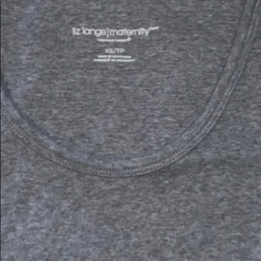 Liz Lange Maternity Grey Tank Top - Image 4