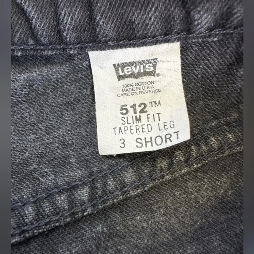 VTG Levi’s 512 Jeans Red Tab Black Slim Fit Taper Leg 3 Short U.S.A. 24” Woman’s - Image 11