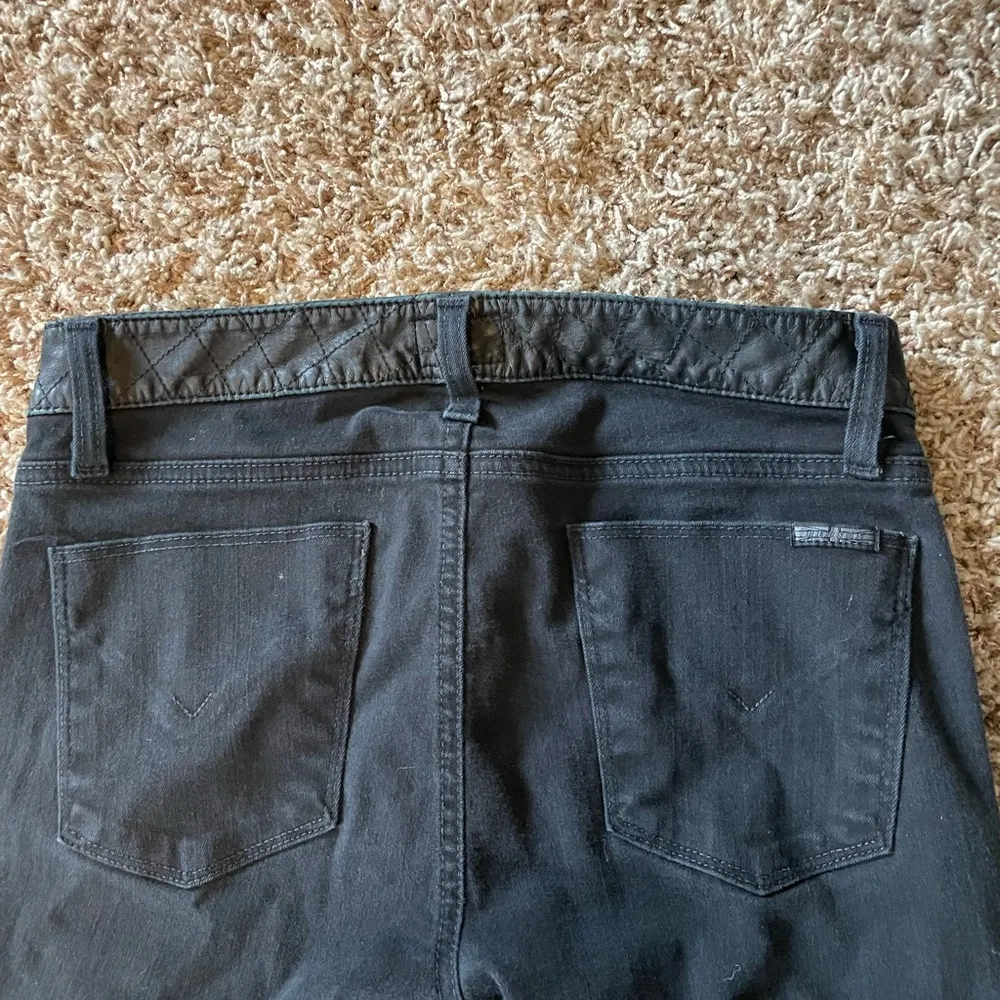 Hudson Leeloo Super Skinny Crop Black Jeans Sz 27 Excellent Condition - Image 7