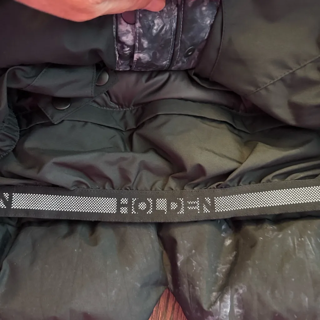 Holden Cropped Alpine Down Filled Jacket Black Tie Dye Women’s XL Gorpcore NWT Size undefined - Image 8