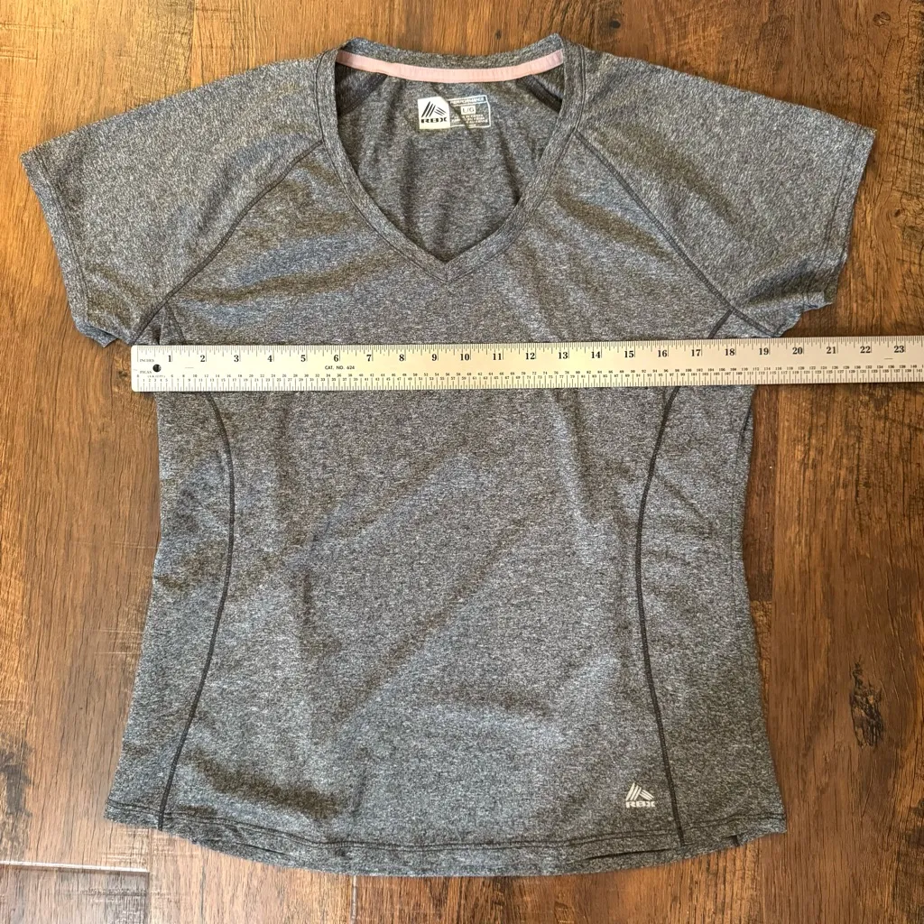 RBX Performance, heathered grey active wear tee shirt, size L Gray Size L - Image 8