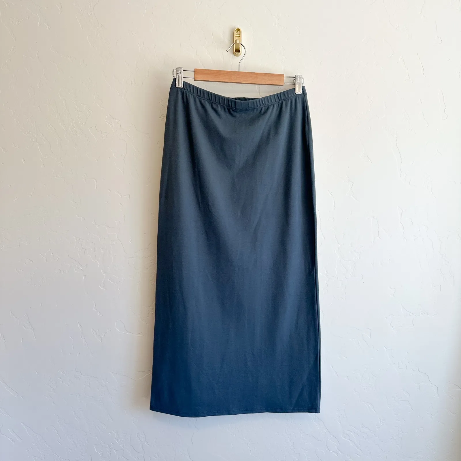 Reformation | Foster Organic Cotton Sleeveless Top & Midi Skirt Set Slate Blue - Image 9