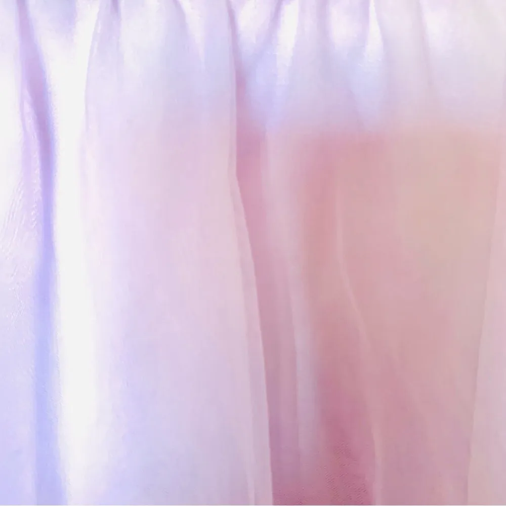 Shein Curve Purple & Blue Butterfly Print Sequin Long Sleeve Tulle Maxi Dress. - Image 8