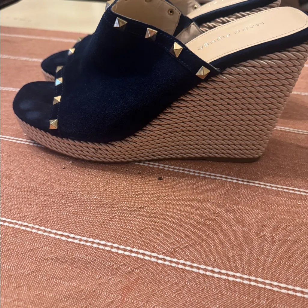 Marc Fisher Black Studded Mules - Image 2