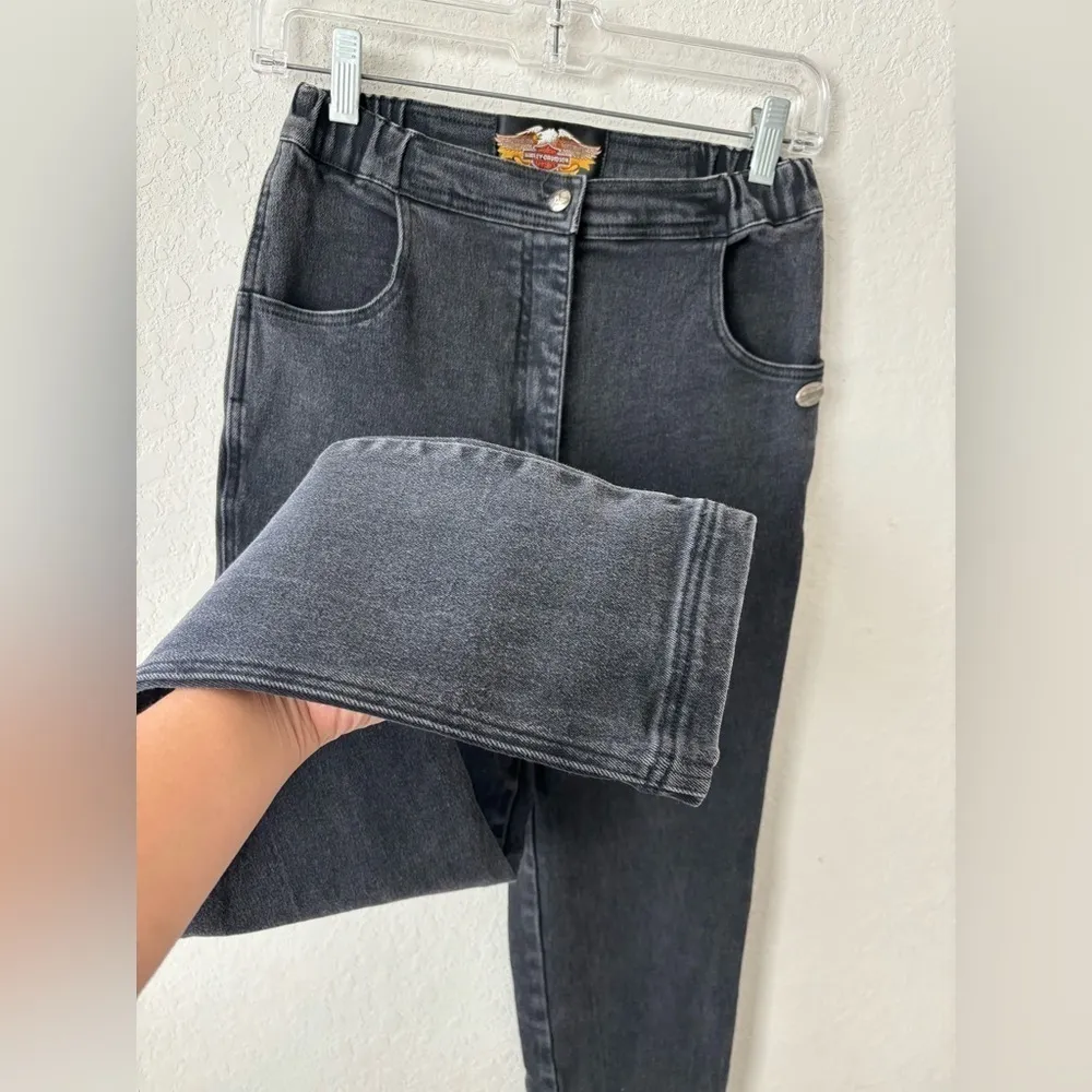 Harley Davidson Embroidered Skinny Jeans size 2 - Image 4