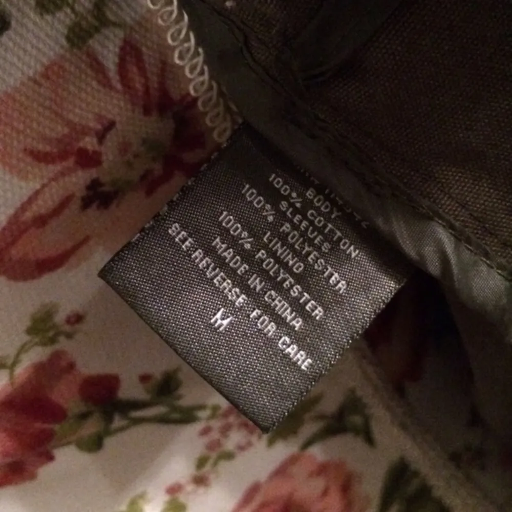 Olive Army Green Black Utility Jacket JouJou Size M - Image 6