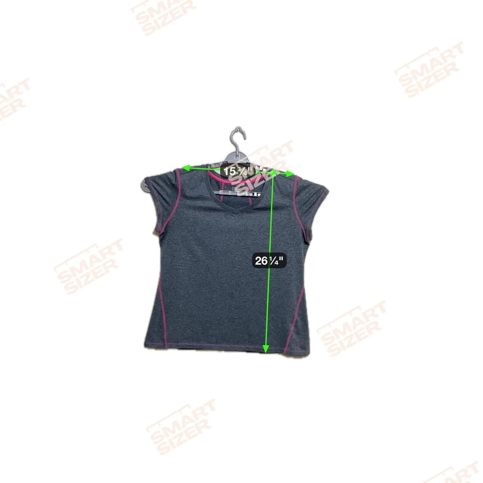 Everlast sport athletic active workout polyester short sleeve gray women top XL - Image 11