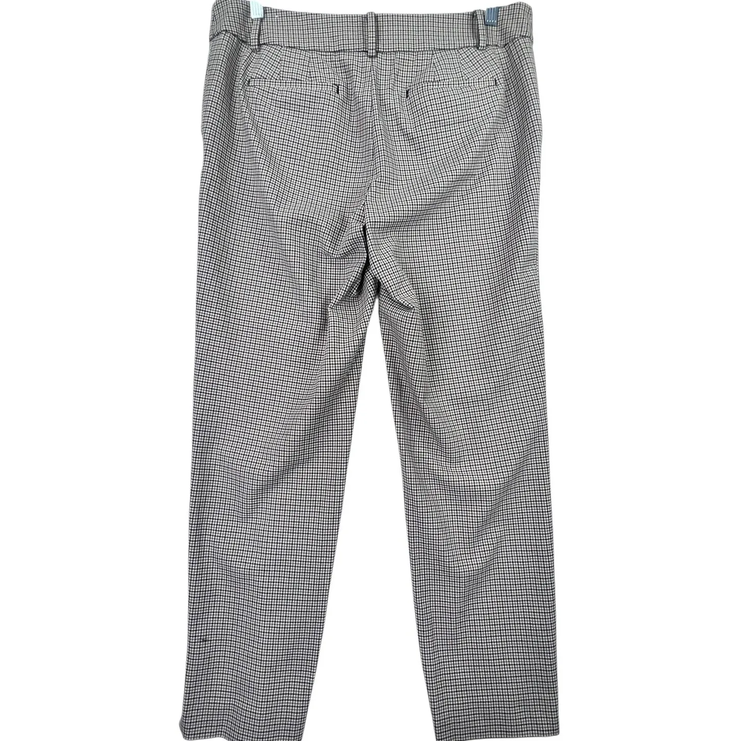 Talbots Women’s Plaid Hampshire Ankle Pants Trousers Brown Black 12 Check Preppy - Image 4