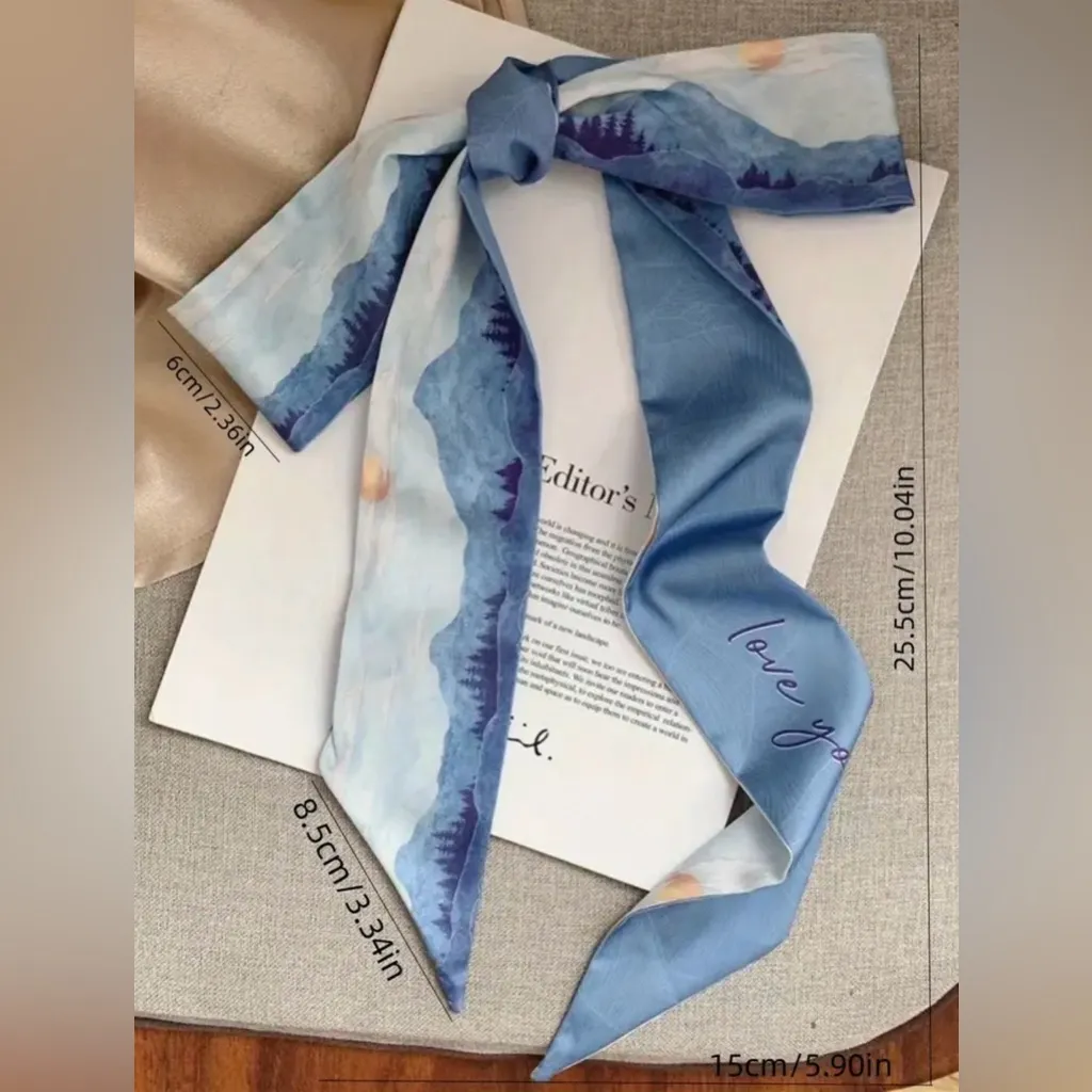 8 Piece‎ Set Oil Painting Print Satin Style Twillies - Image 5