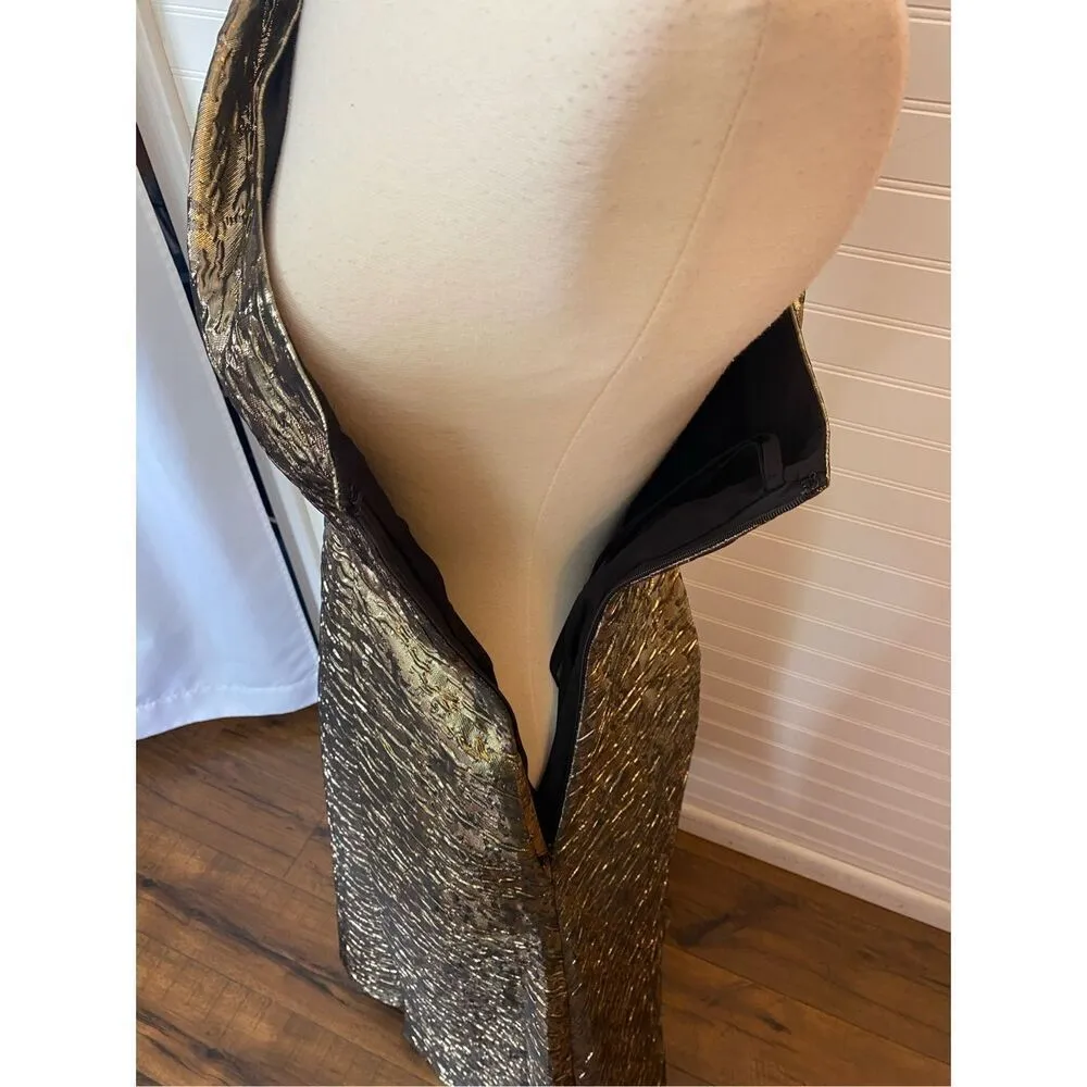 Antonio Melani Bridgett Jacquard One Shoulder Asymmetrical A-Line Dress - Image 5