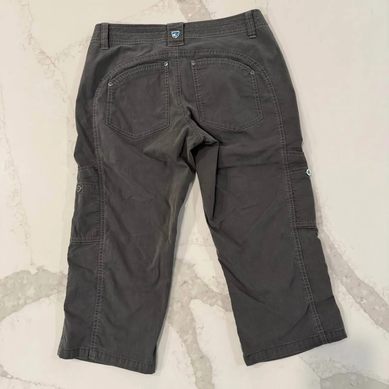 Kuhl Free Range Cargo Capri Utility Pants Womens 4 Gray Gorpcore Hiking Outdoors - Image 6
