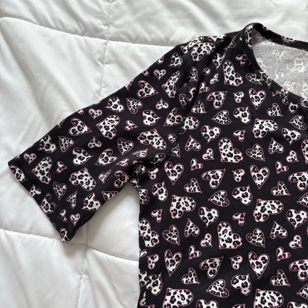 Vintage 90s Y2K Womens Size 1X Pink Hearts Short Sleeve T Shirt Tee Baddie Girly - Image 3