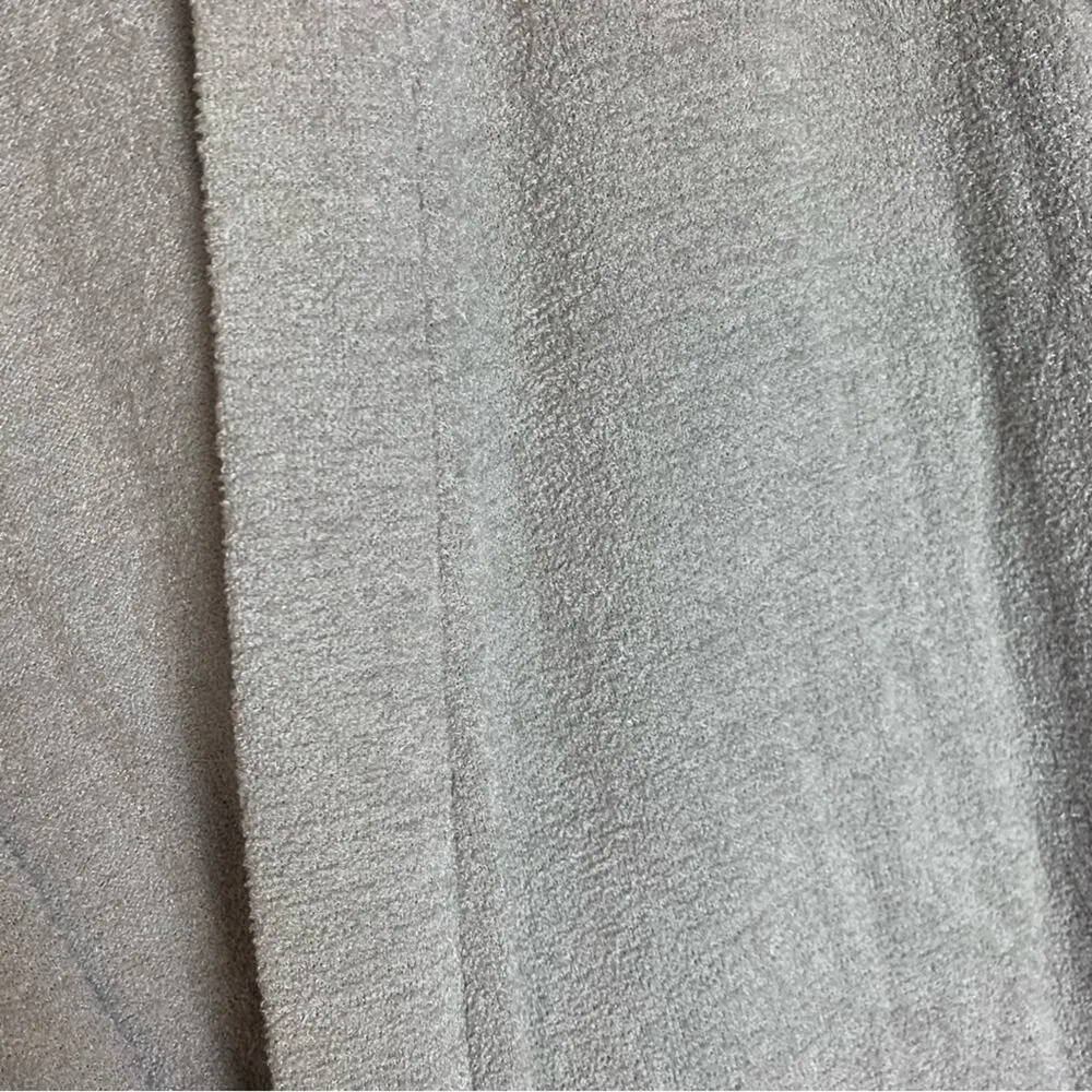 Barefoot Dreams women's medium cardigan duster gray long sweater cozy chic knit - Image 4