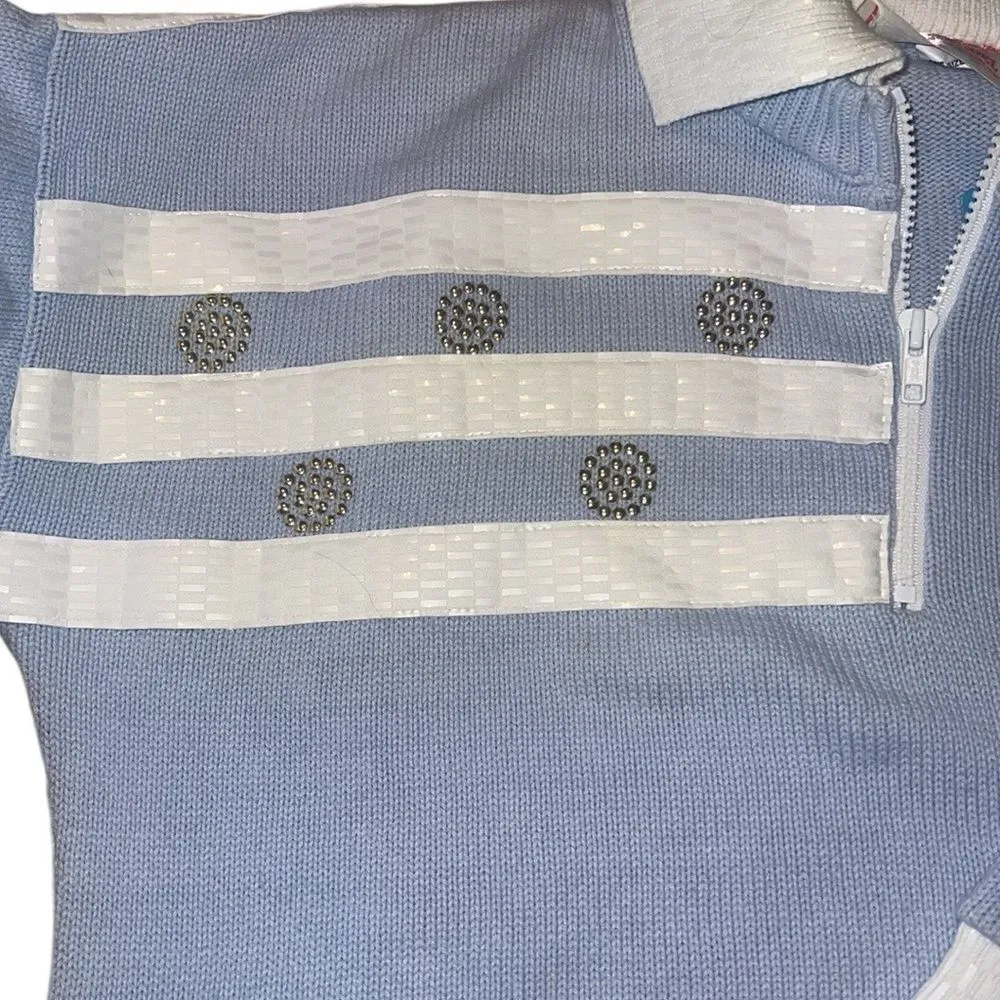 Mardel Vintage Blue and White Sweater OS Size undefined - Image 8