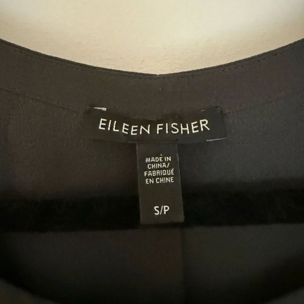 Eileen Fisher Women’s Small Grey Sleeveless Tank Dress 100% Silk - Image 3