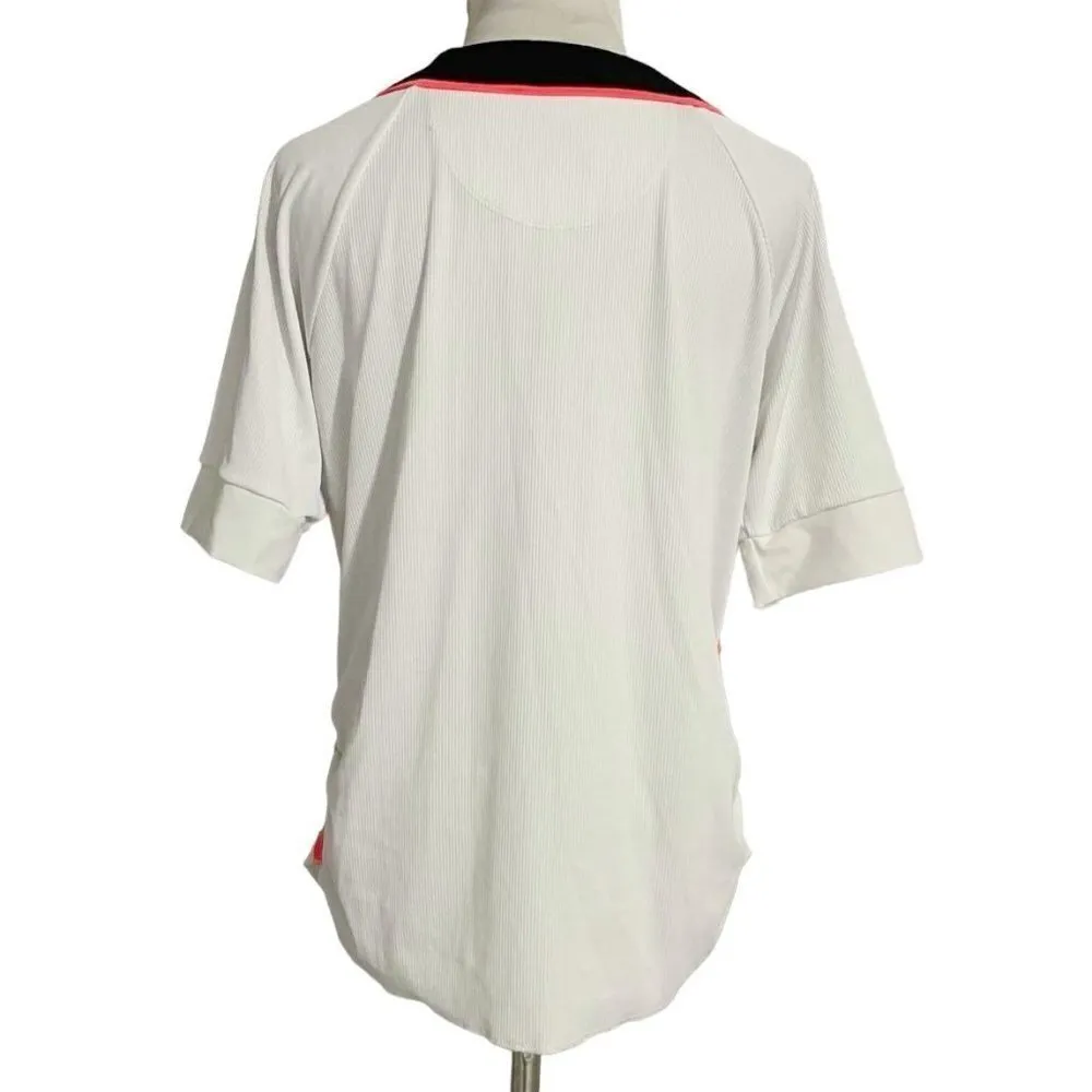 Lucky in Love Size Large  Collared Tennis Shirt Short Sleeve Polo - Image 3