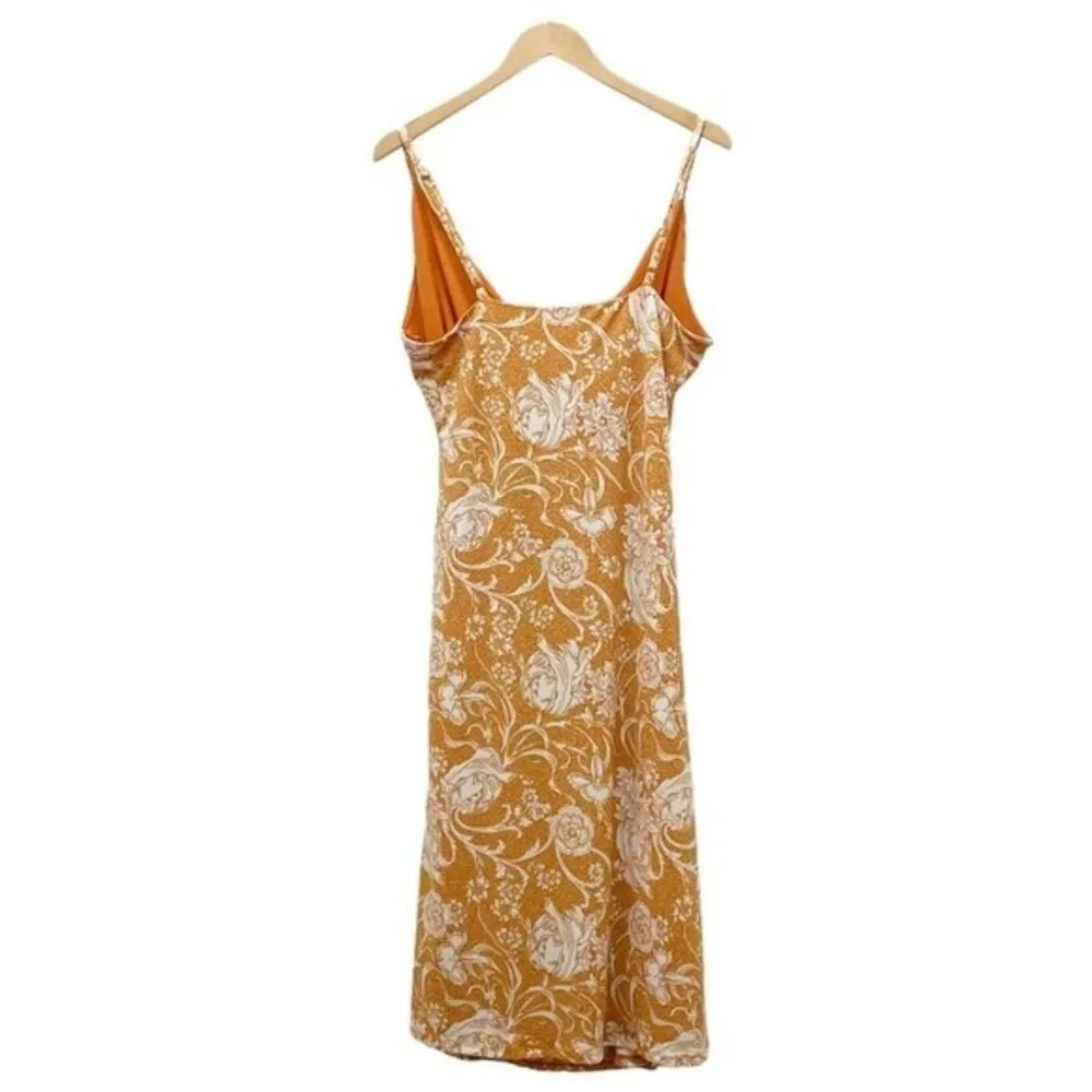 NWT Joie Midi Ruched Sundress Butterscotch Botanical Floral Print Size XL NEW - Image 3