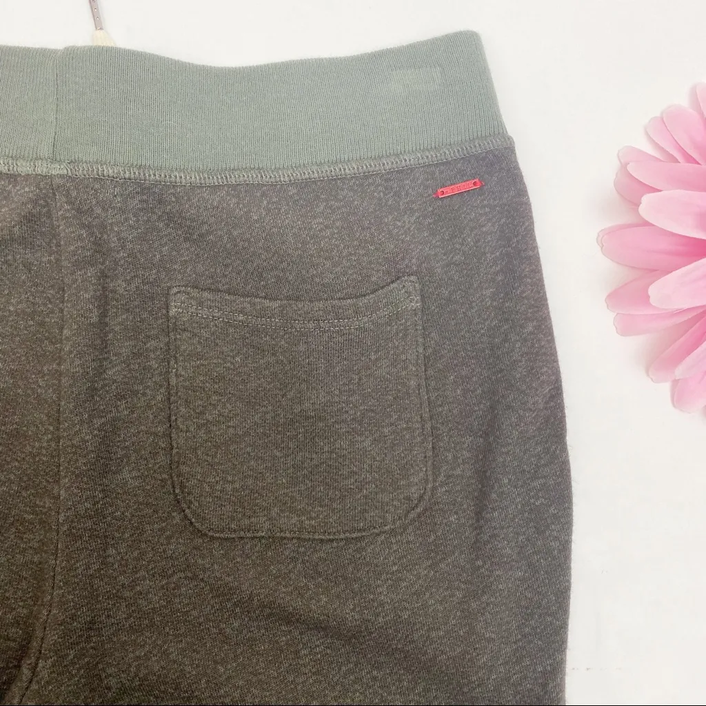 n:PHILANTHROPY Cotton French Terry Ankle Zip Jogger Sweatpants: Olive Green - Image 10