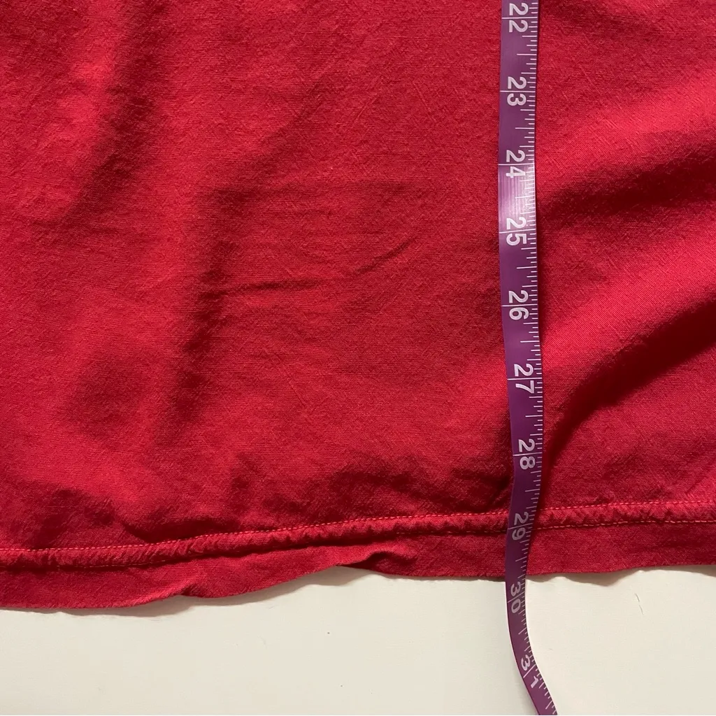 Vintage Lauren K. Sport USA Classic Red Shirt EUC Size L - Image 11