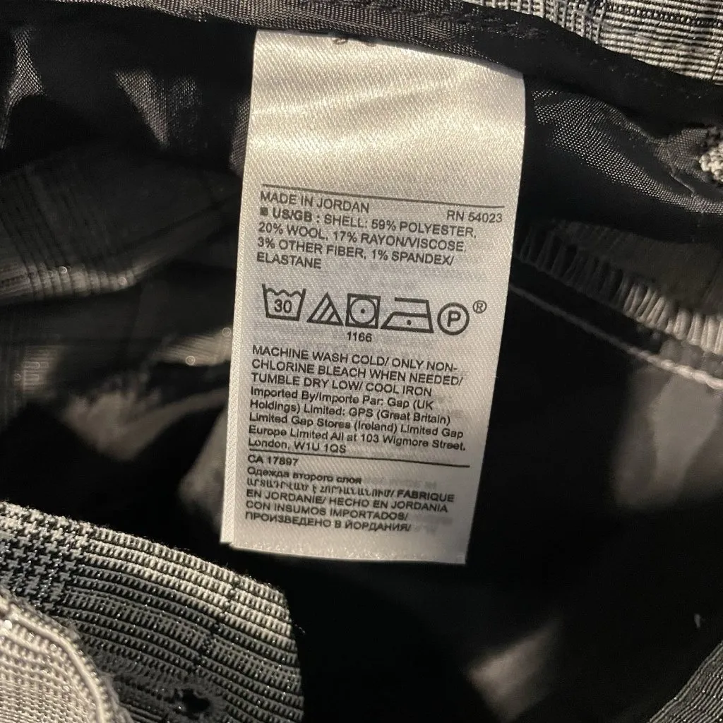 Banana Republic Pants Womens 4 Avery Plaid Gray Sparkle Casual Dress Career Prep - Image 5