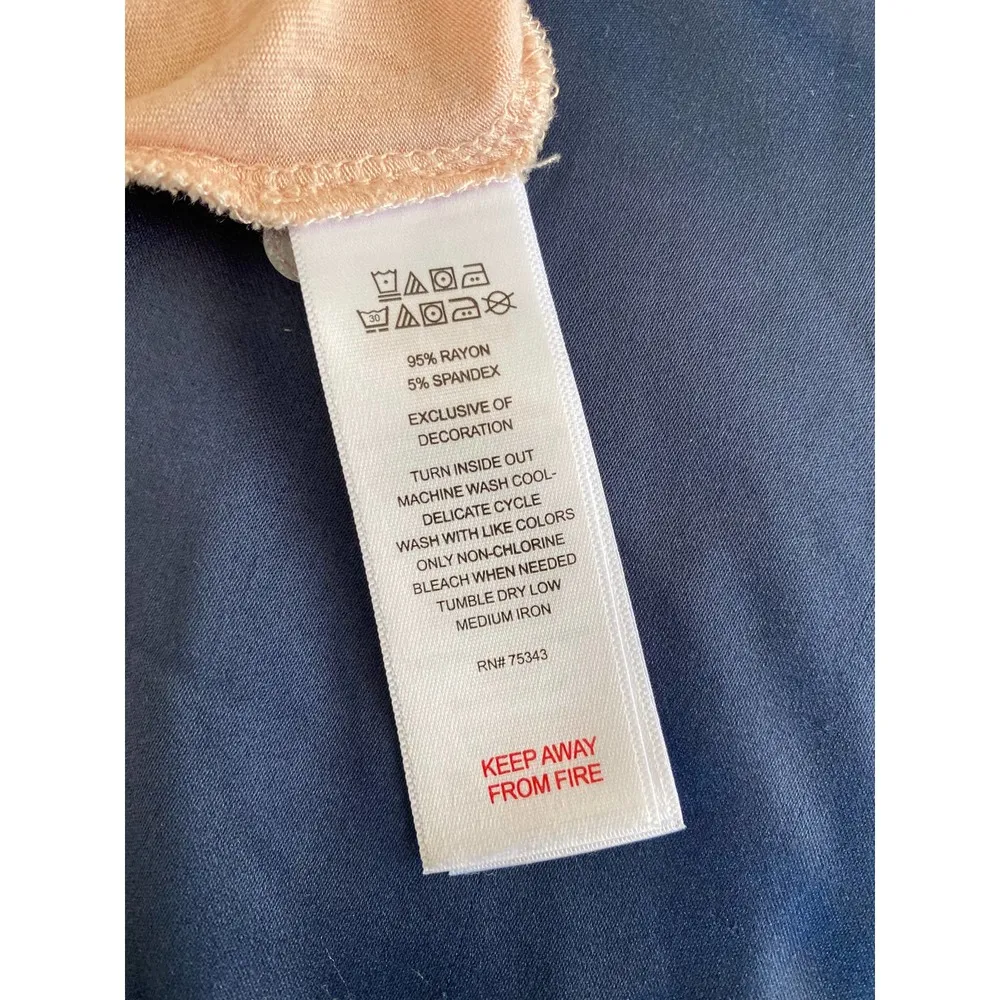 Marina Luna Lace Trim Spaghetti Strap Tank Top Pink Size M - Image 5