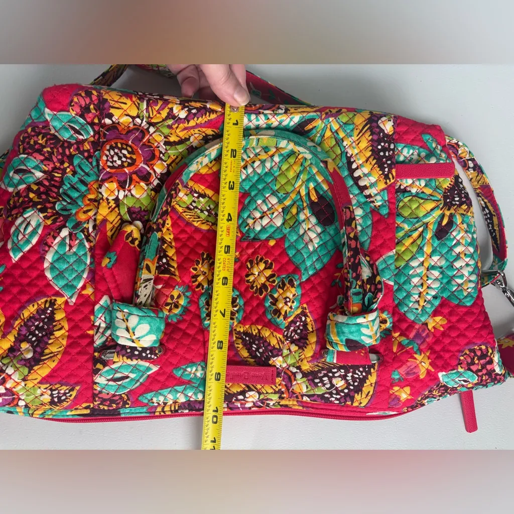 NEW Vera Bradley Hadley Rumba Quilted‎ Satchel Bag Tote Purse NWT - Image 9