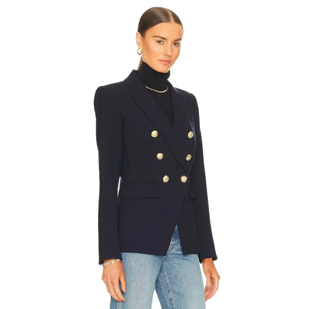 Veronica Beard NWT  Miller Dickey Jacket Size 00 Navy Blue - Image 4