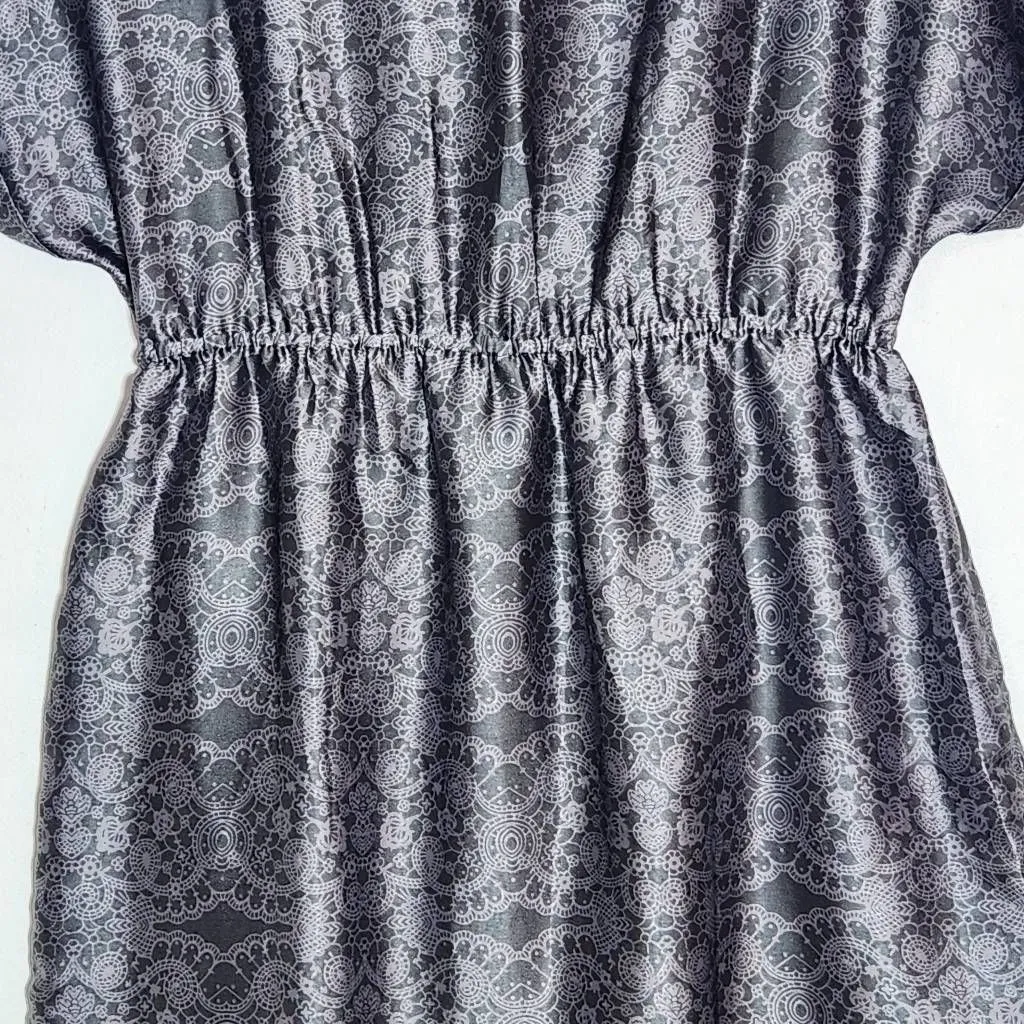 Motherhood Maternity Gray Cocktail Dress Size Medium Silver Wedding Guest Dress - Image 5