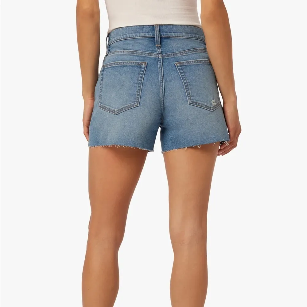 Joe’s Vintage Easy High Rise Cutoff Raw Hem Denim Blue Jean Shorts Annalise 29 - Image 2