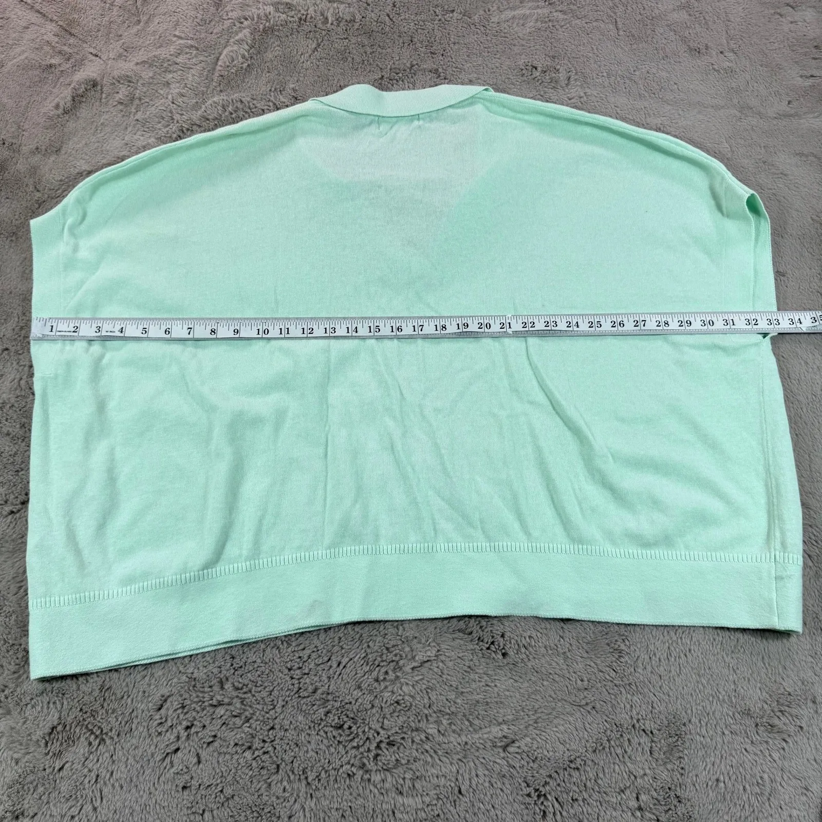 NWOT Banana Republic Women Polo Top XL/XXL Linen Oversized Johnny-Collar Sweater - Image 6