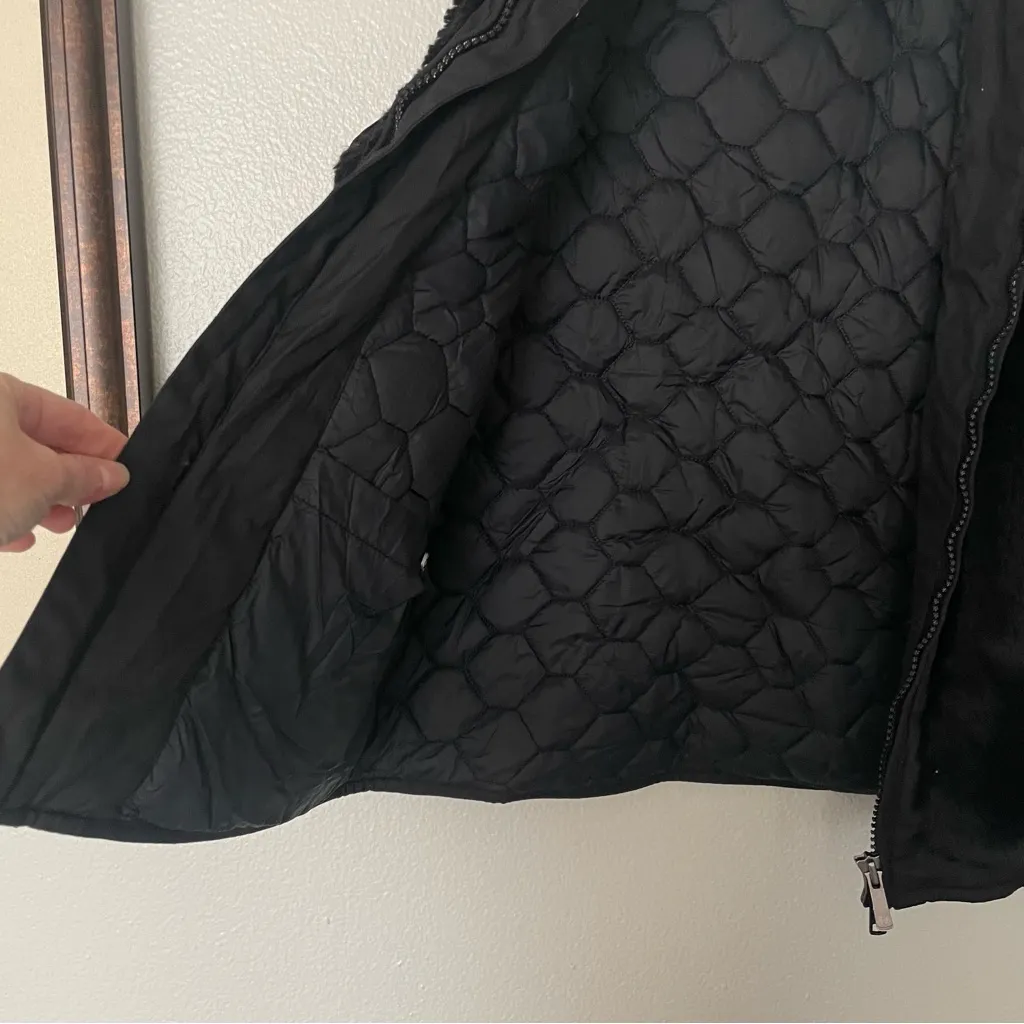 Rossignol Faux Fur Vest Black Winter Size 48 or XL - Image 7