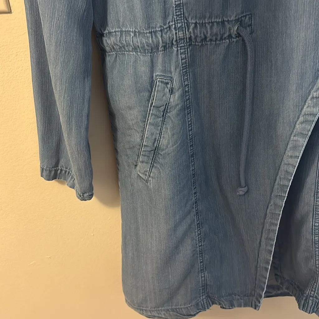 Max Jeans Light Blue Trench Coat - Image 6