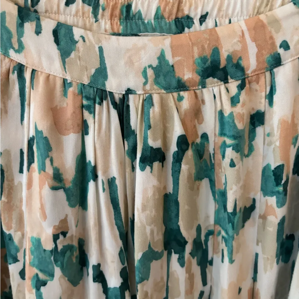 Anthropologie MAEVE black and white white polka dot cropped wide leg pants.‎ - Image 5