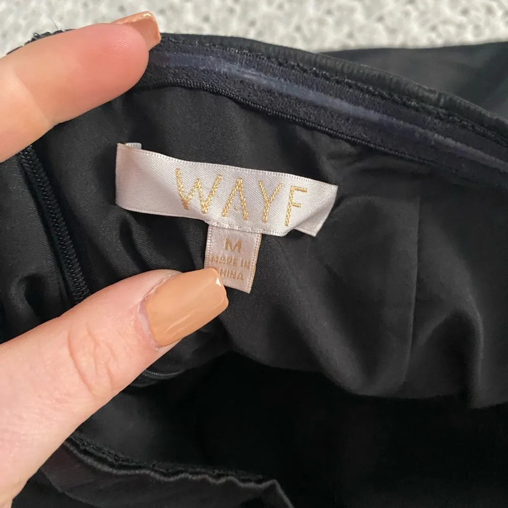 WAYF Strapless Mini Dress | Black - Image 4