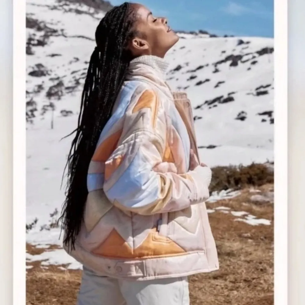 New Free People Shine On Retro Puffer Coat Jacket Size - Image 6