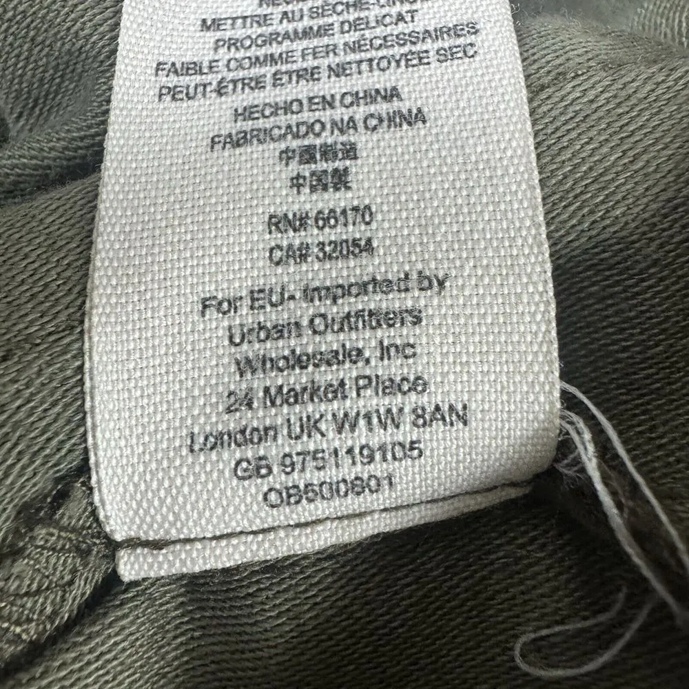 Free People Not Your‎ Brothers Surplus Jacket Green Full Zip Cargo Utility Sz S - Image 5