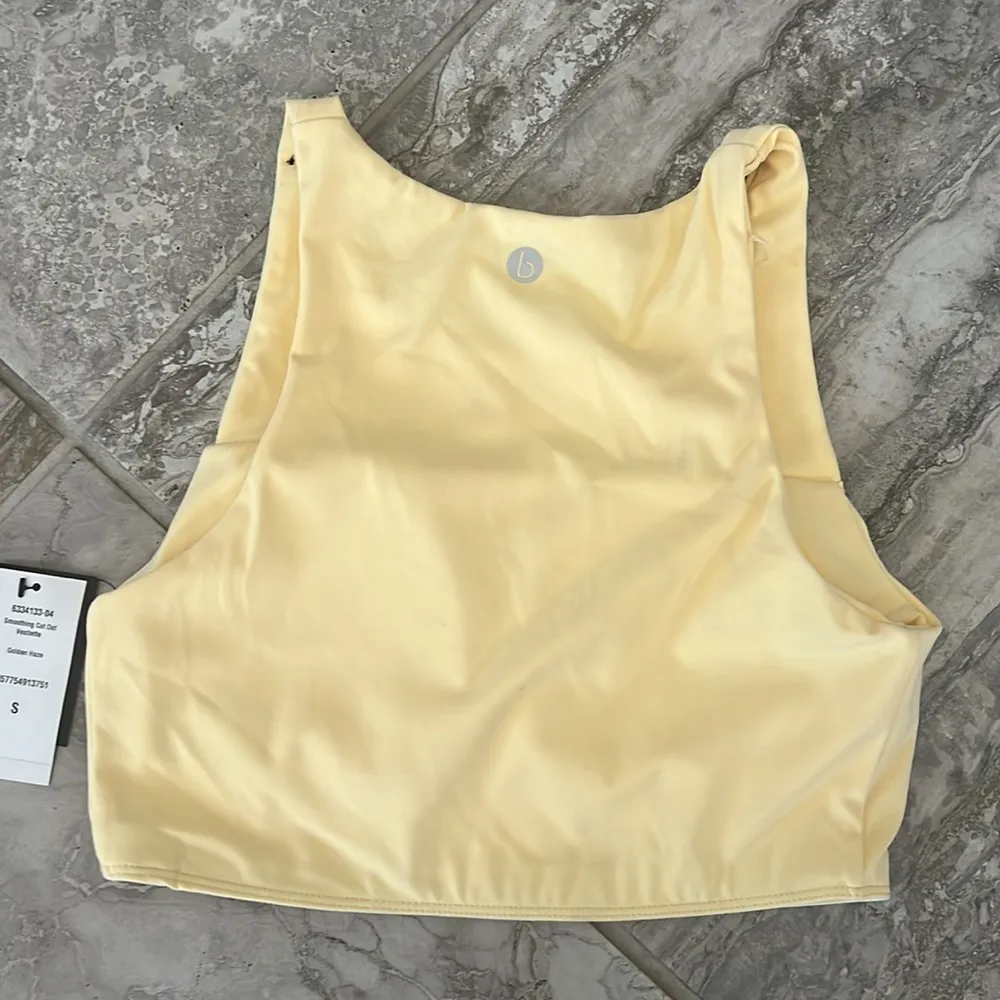 Cotton On Smoothing Cut Out Vestlette Top Yellow, Size S New w/Tag - Image 3