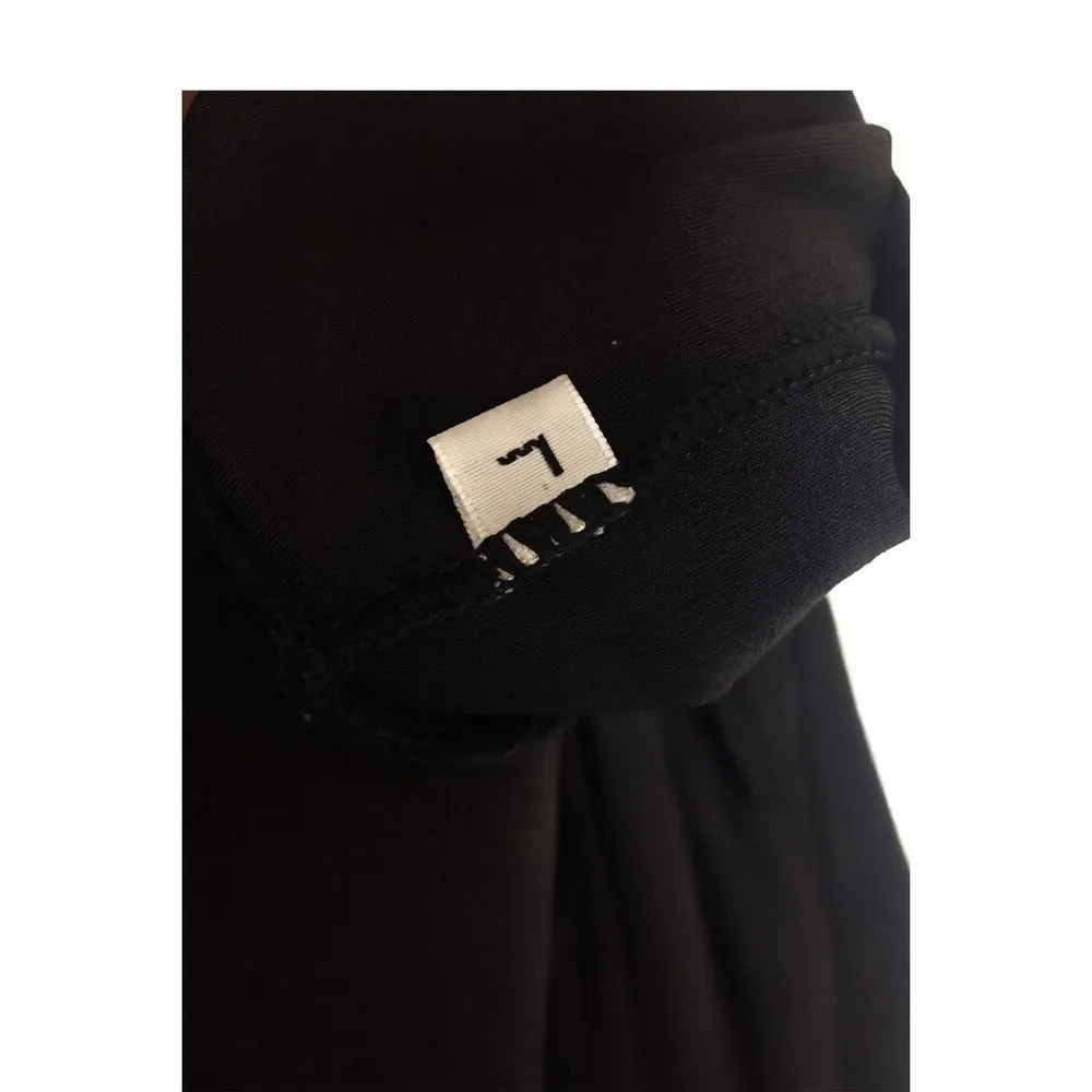 Black Active Fitted Long Sleeve Top | Size L | High Collar Layering Shirt Size M - Image 4