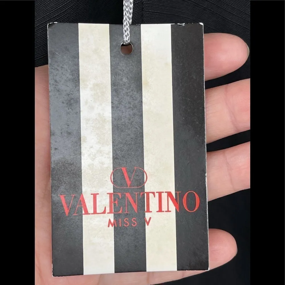 Valentino miss v linen dress size 12 Black - Image 7