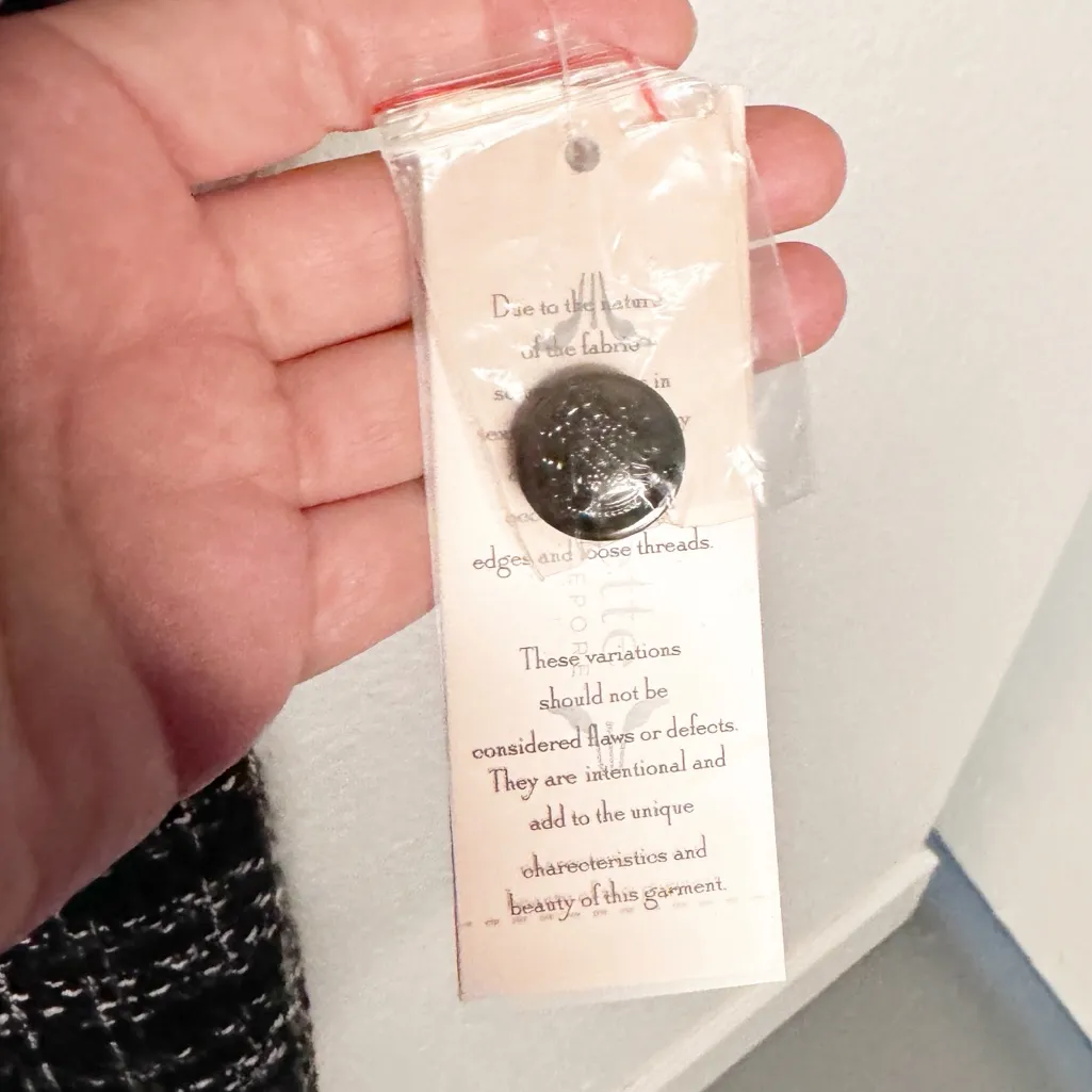 NWT NANETTE LEPORE BLACK WHITE PLAID FRINGE TWEED DRESS SZ 10 - Image 12