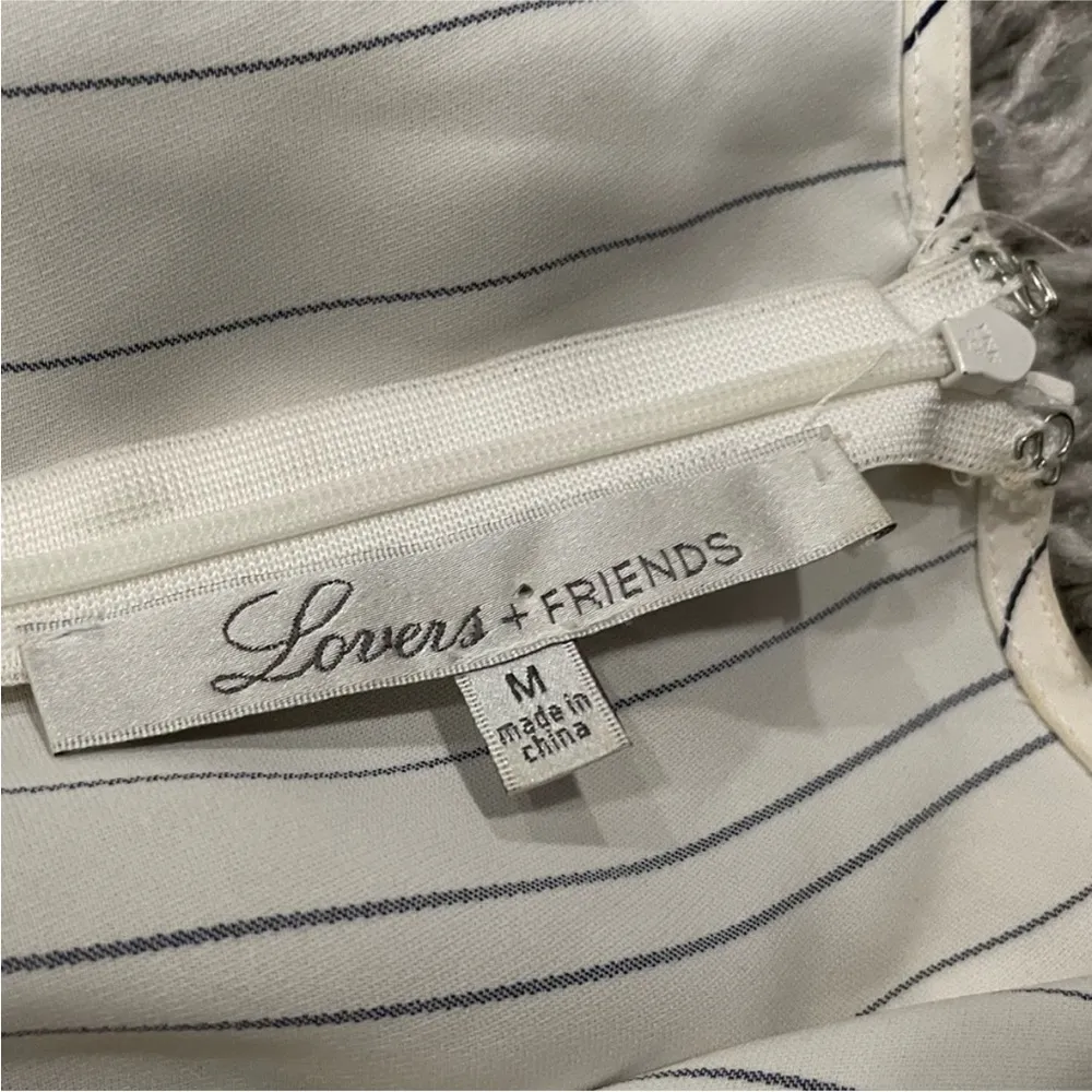 Lovers + Friends Plunge Neck Long Sleeve Jumpsuit Medium M - Image 4