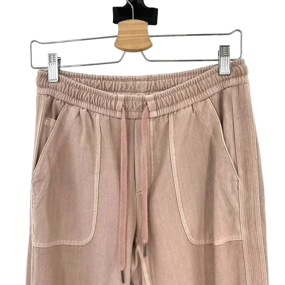 Athleta Farallon Jogger Pants in Mocha Latte Pink Beige Sweatpants‎ Size 2 - Image 4