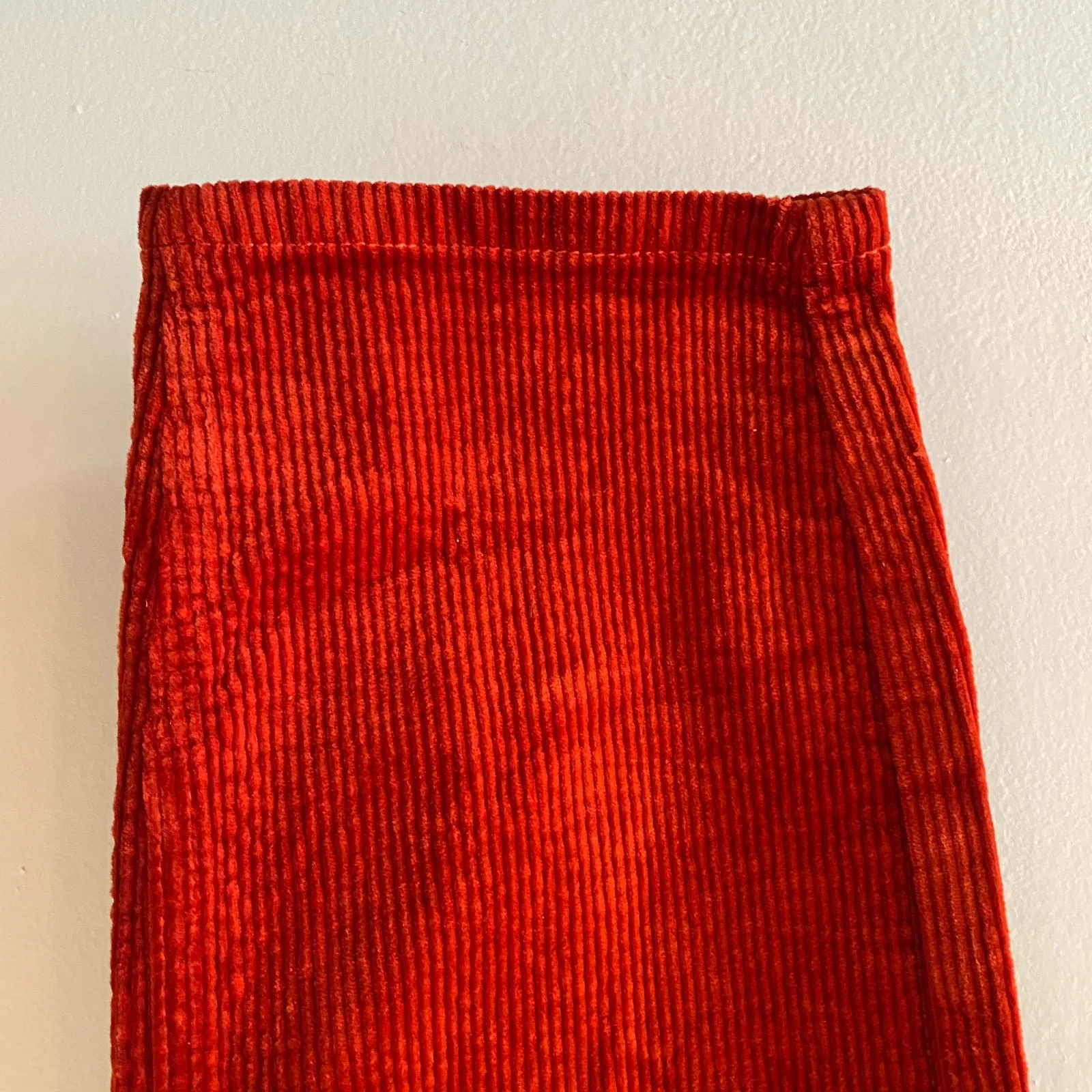 NWT Judy Blue Slim Fit High Waist Red Corduroy Pants Carpenter Women's size 32 - Image 8