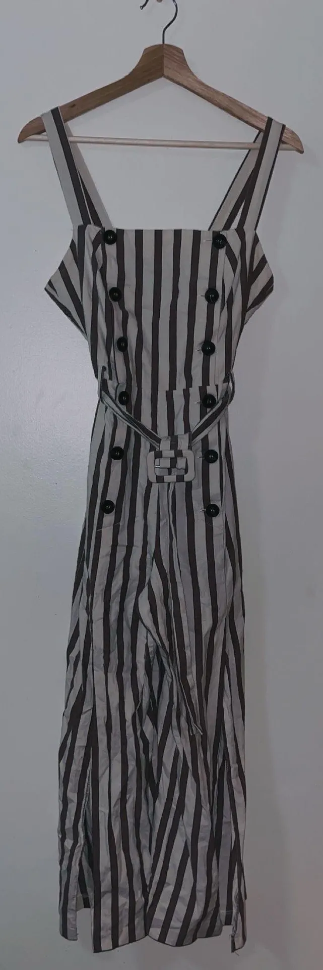Stripe Culotte Jumpsuit - Image 2