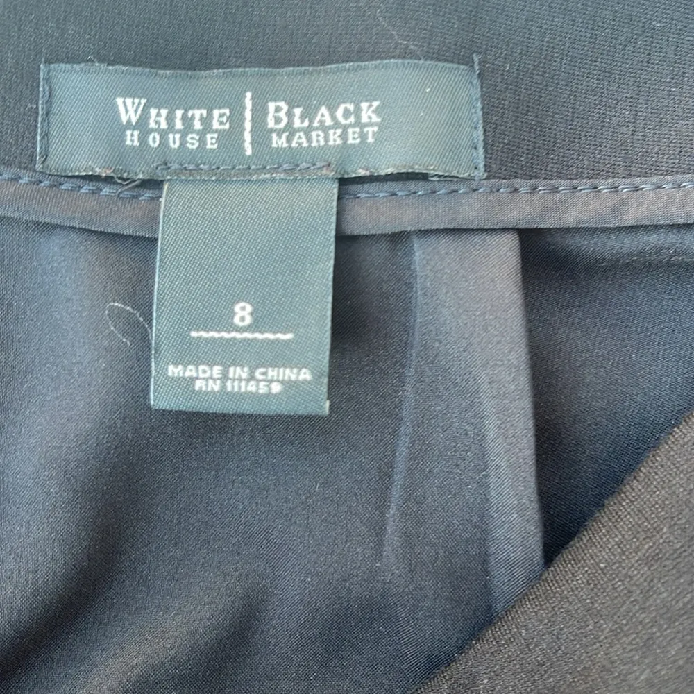 White House Black Market (WHBM) black pencil skirt silver bling size 8 - Image 3