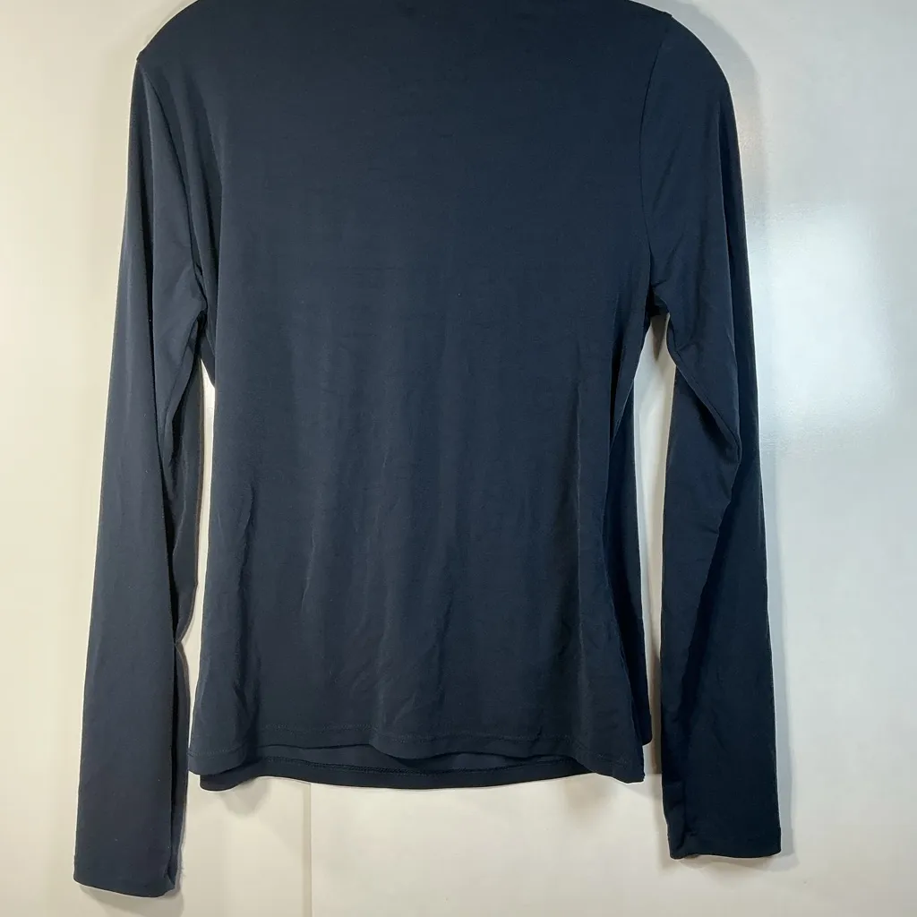 Michael Kors Deep Blue Wrap Top - Image 5